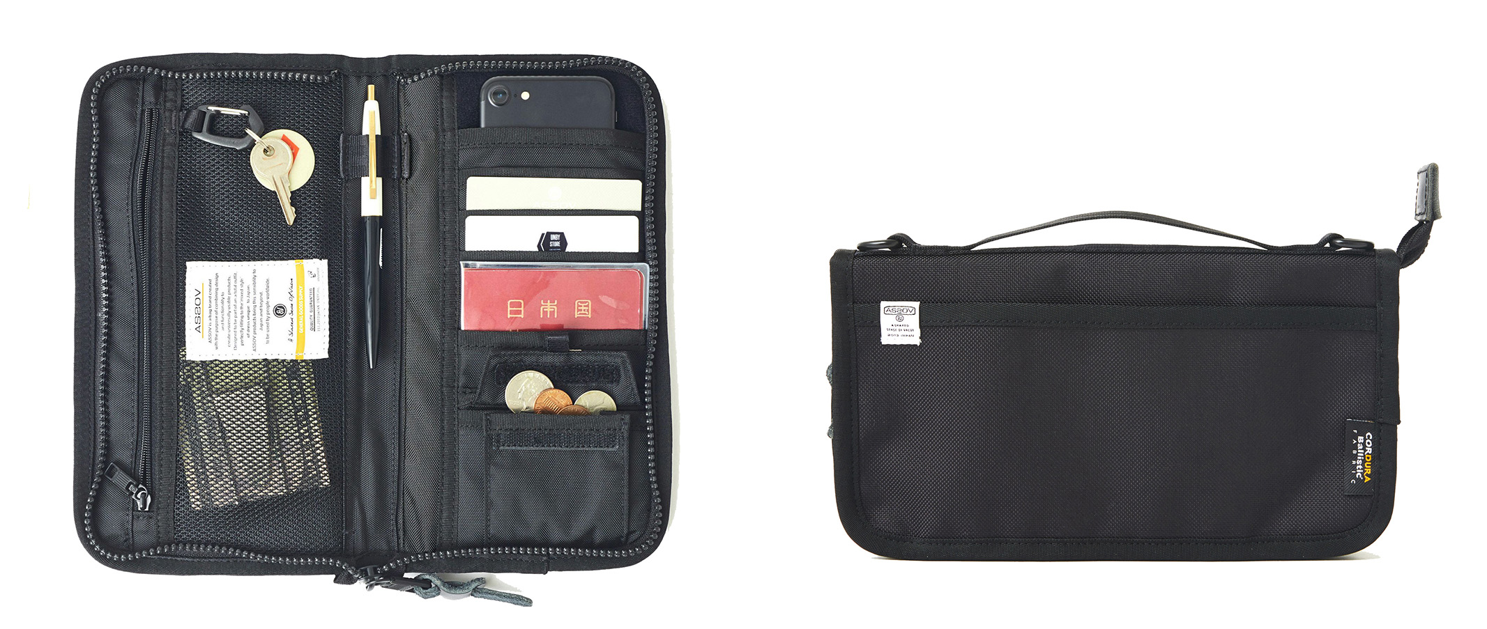 AS2OV (アッソブ) EXCLUSIVE BALLISTIC NYLON TRAVEL POUCH | バッグ