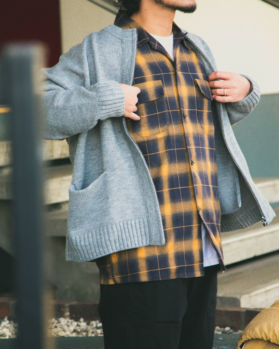 UNBY TOWNCRAFT OMBRE W-FLAP 50S SHIRTS