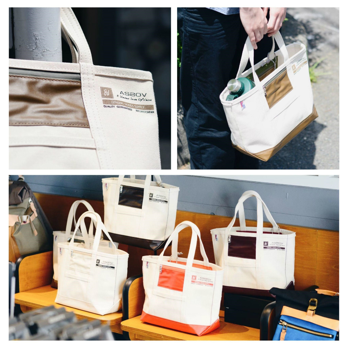 UNBY AS2OV ALBERTON CANVAS TOTE BAG バッグ