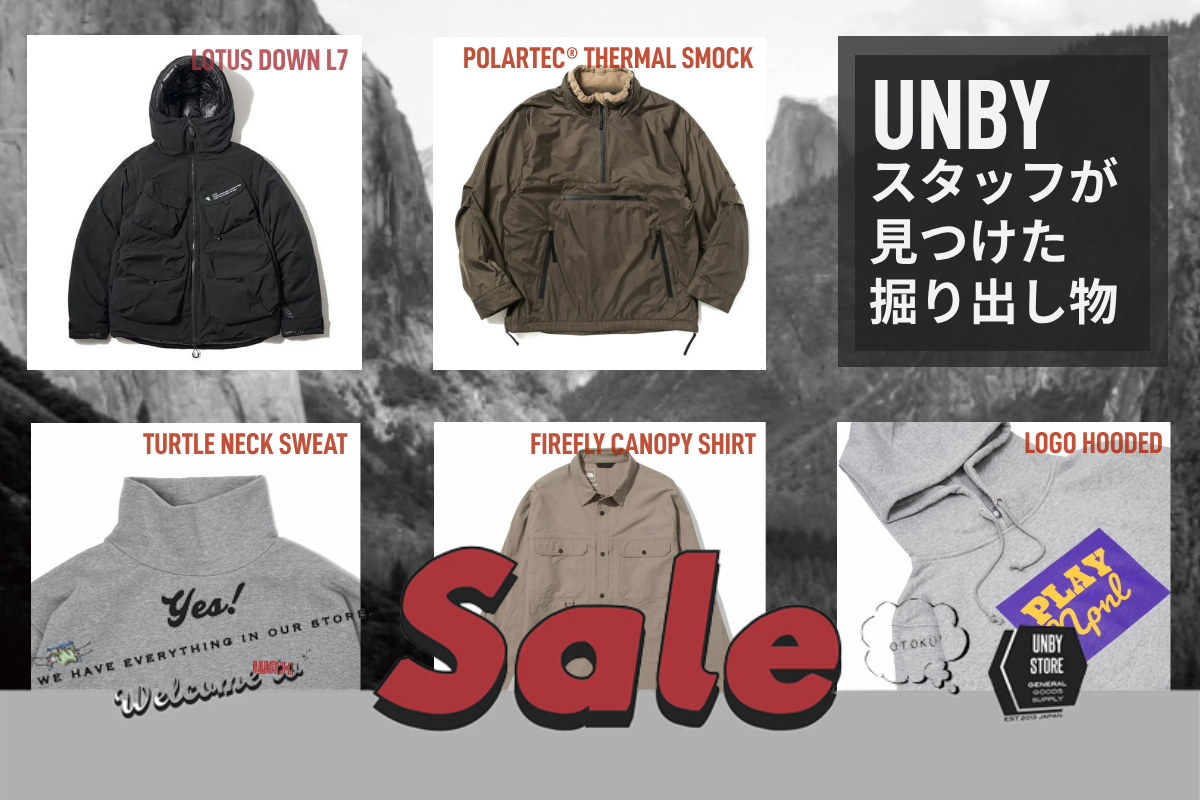 UNBY SALE セール CAMP キャンプ アパレル