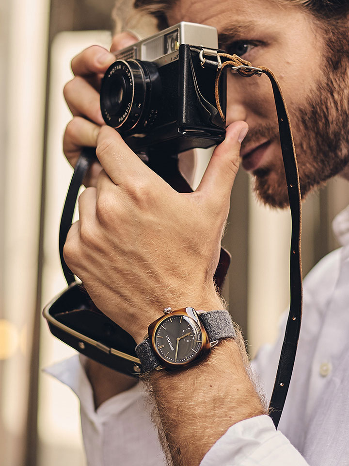 briston 腕時計 BRISTON - 「CLUBMASTER DIVER」 AUTOMATIC HMS DATE TORTOISE WATCH