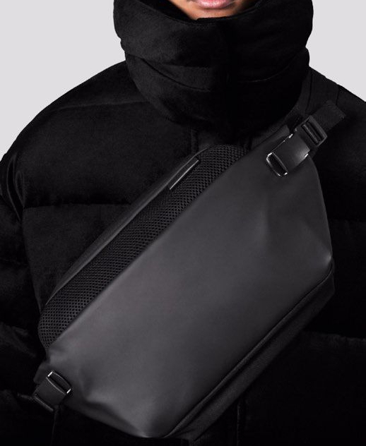cote&ciel コートエシエル Adda Smooth-Black ショルダー ボディバッグ