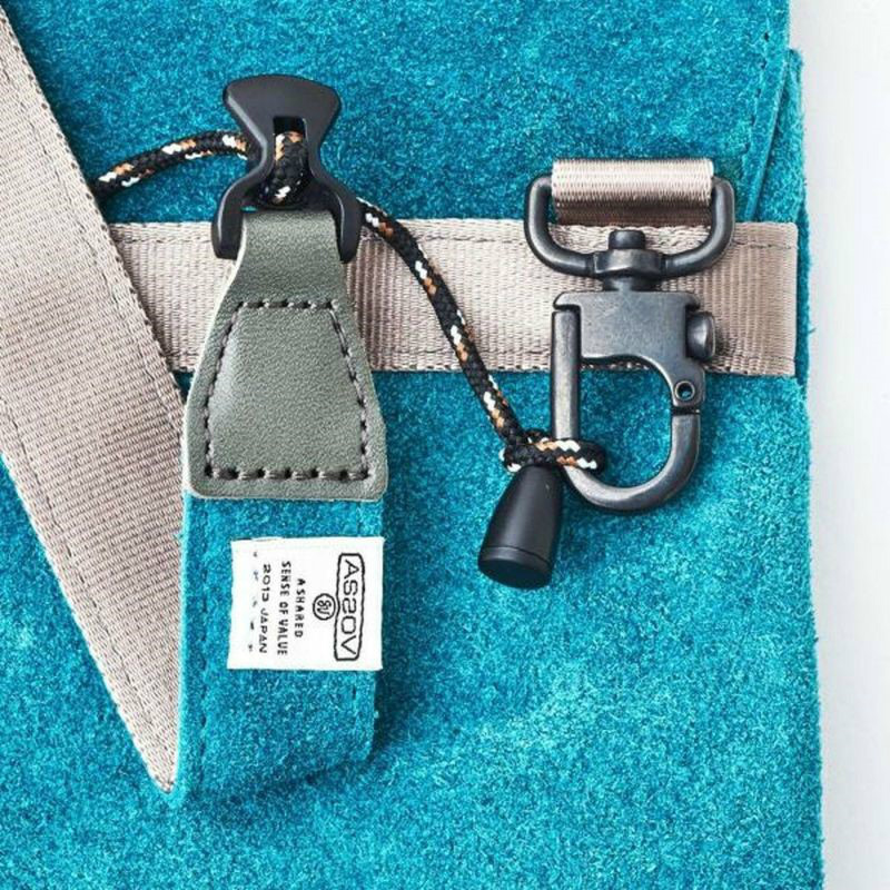 AS2OV SUEDE DRAWSTRING BAG