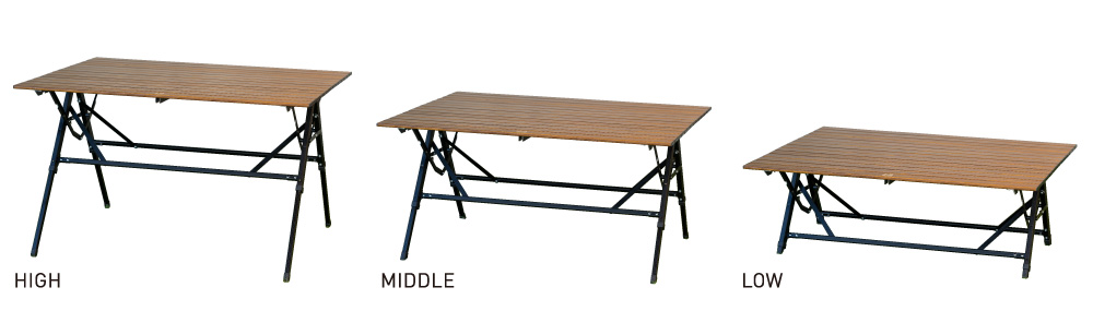 OGAWA 3ハイ&ローテーブル ロング