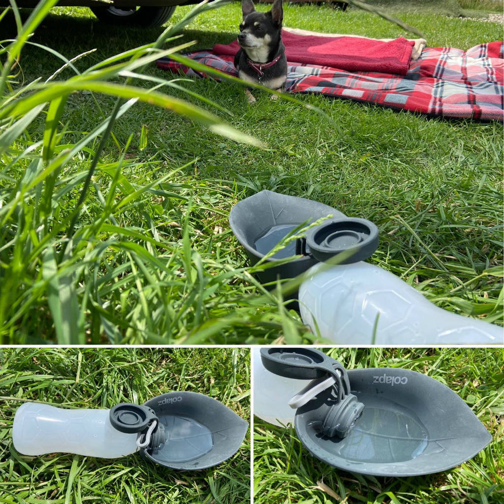 COLAPZ コラプズ Portable Dog Water Bottle & Poop Bag Holder