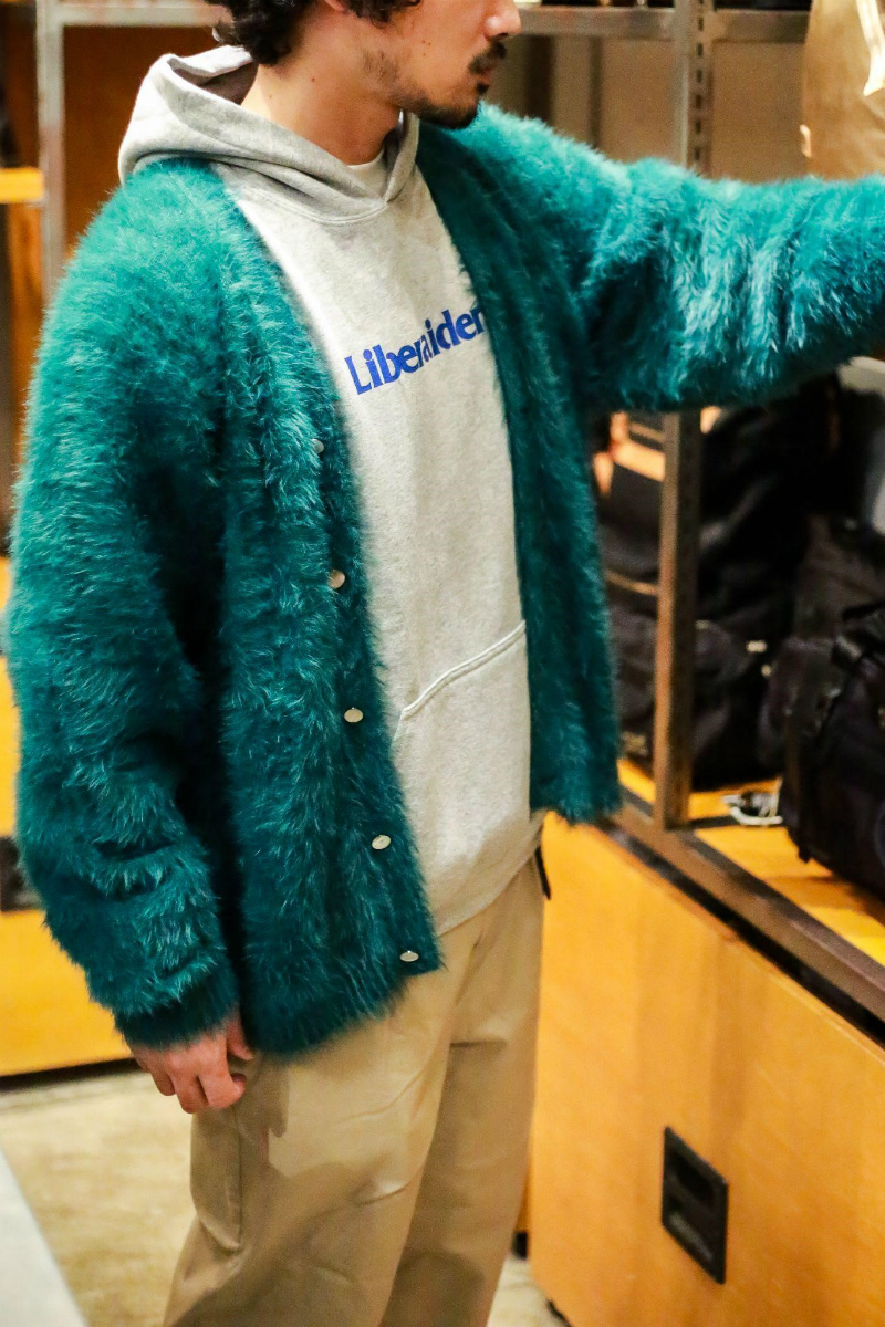 UNBY DEL MAR sportswear 70s SHORT HAIR CREW CARDIGAN