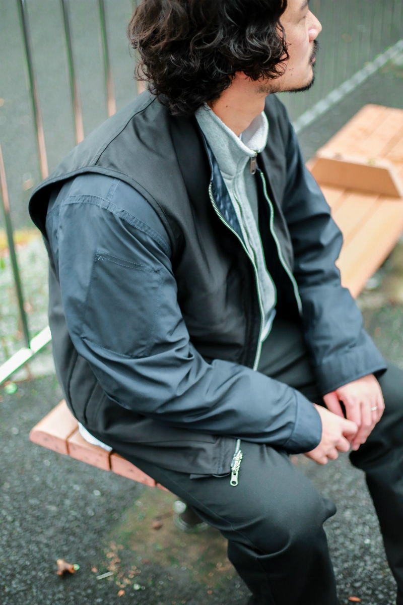 UNBY meanswhile　Dress Stain Reversible 4way JKT