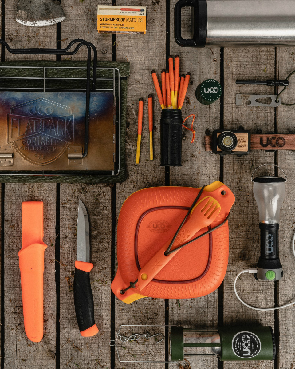 UCO フラットパックポータブル グリル＆ファイヤーピット