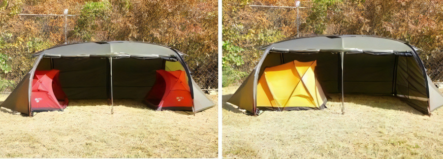 UNBY CAMP キャンプ MINIMALWORKS V HOUSE L BLACK