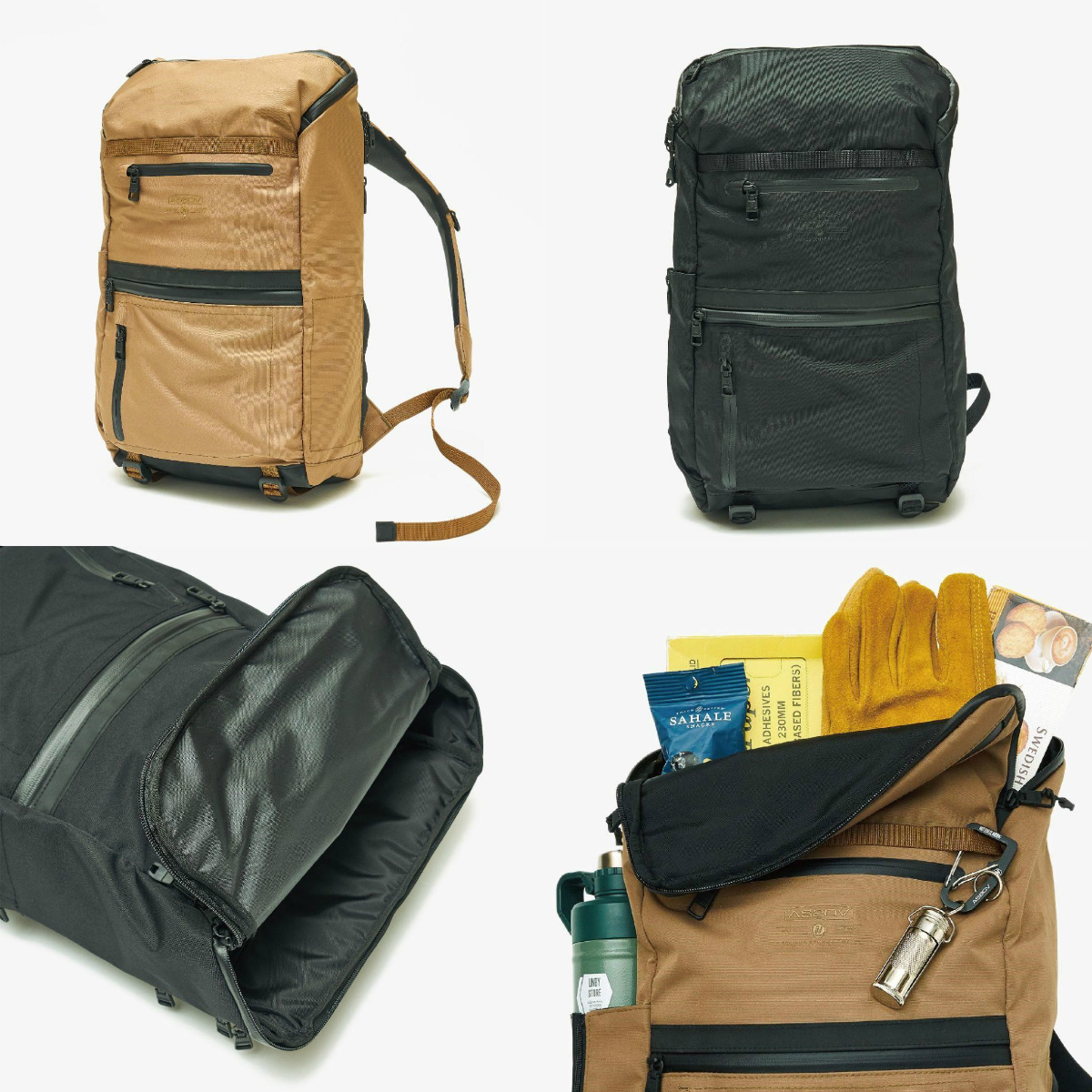 AS2OV WATER PROOF CORDURA 305D ROUND ZIP BACKPACK