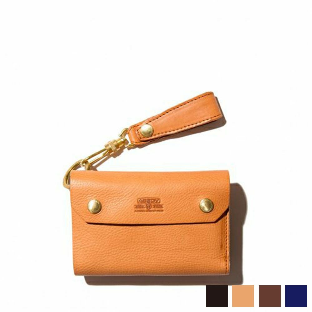 AS2OV (アッソブ) OILED SHRINK LEATHER SHORT WALLET / 折財布