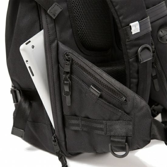 AS2OV (アッソブ) CORDURA DOBBY 305D ROLL BACK PACK BLACK / バック