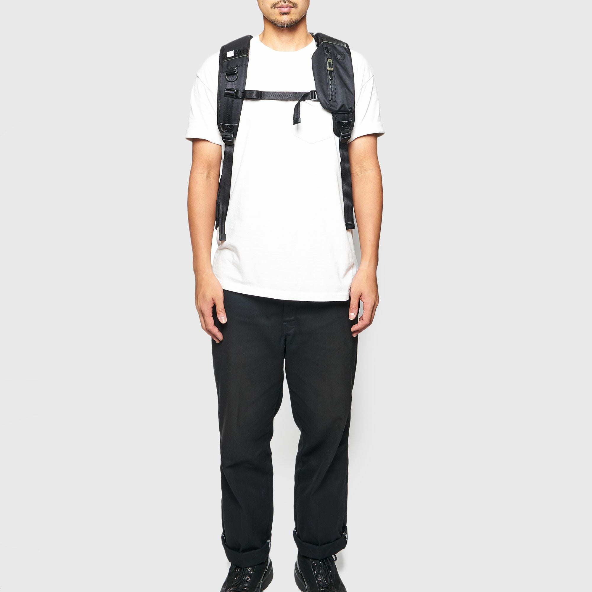 AS2OV (アッソブ) CORDURA DOBBY 305D ROLL BACK PACK BLACK / バック