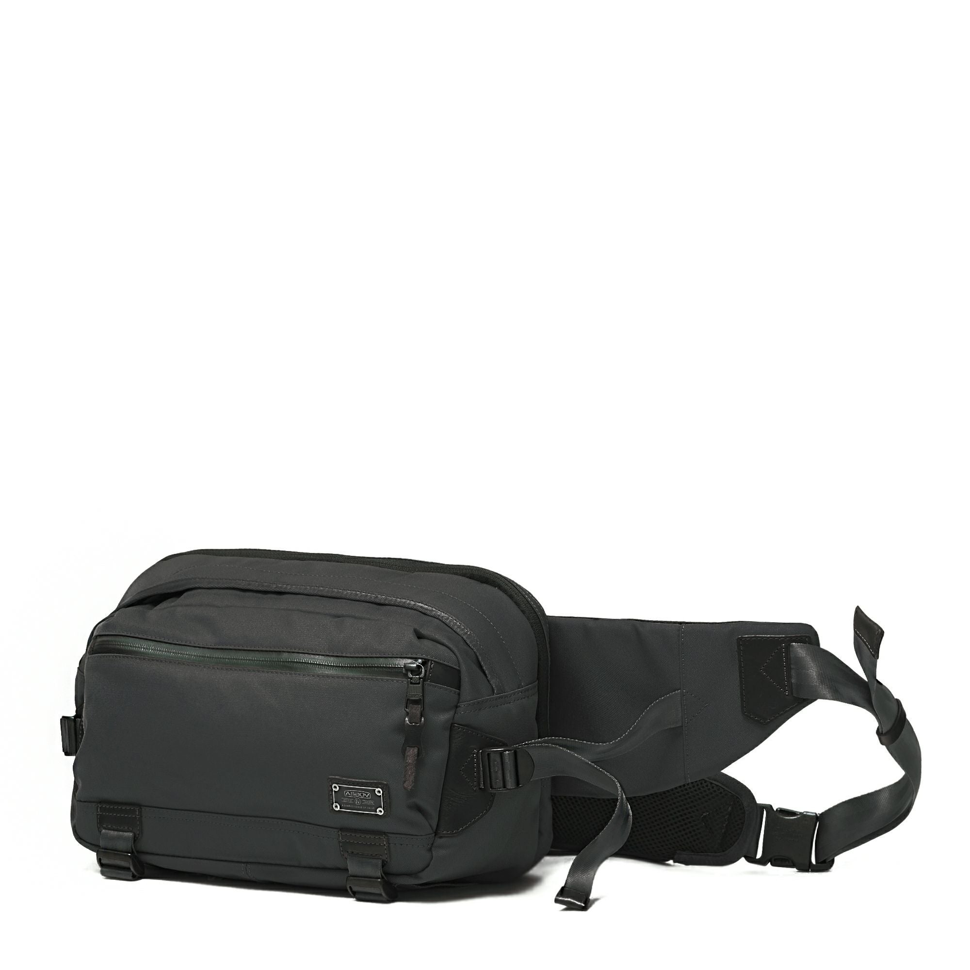 AS2OV (アッソブ) CORDURA DOBBY 305D WAIST BAG L BLACK / ウエスト