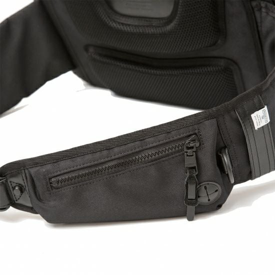 AS2OV (アッソブ) CORDURA DOBBY 305D WAIST BAG L BLACK / ウエスト