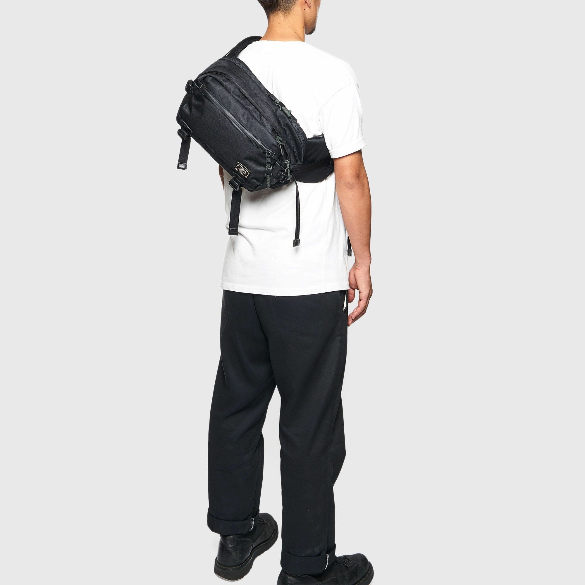 バッグ AS2OV DOBBY 305D WAIST BAG/061402 AS2OV (アッソブ) CORDURA DOBBY 305D WAIST BAG L BLACK / ウエスト