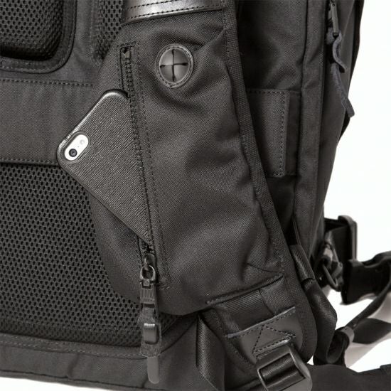 AS2OV (アッソブ) CORDURA DOBBY 305D 3WAY BACK PACK S BLACK