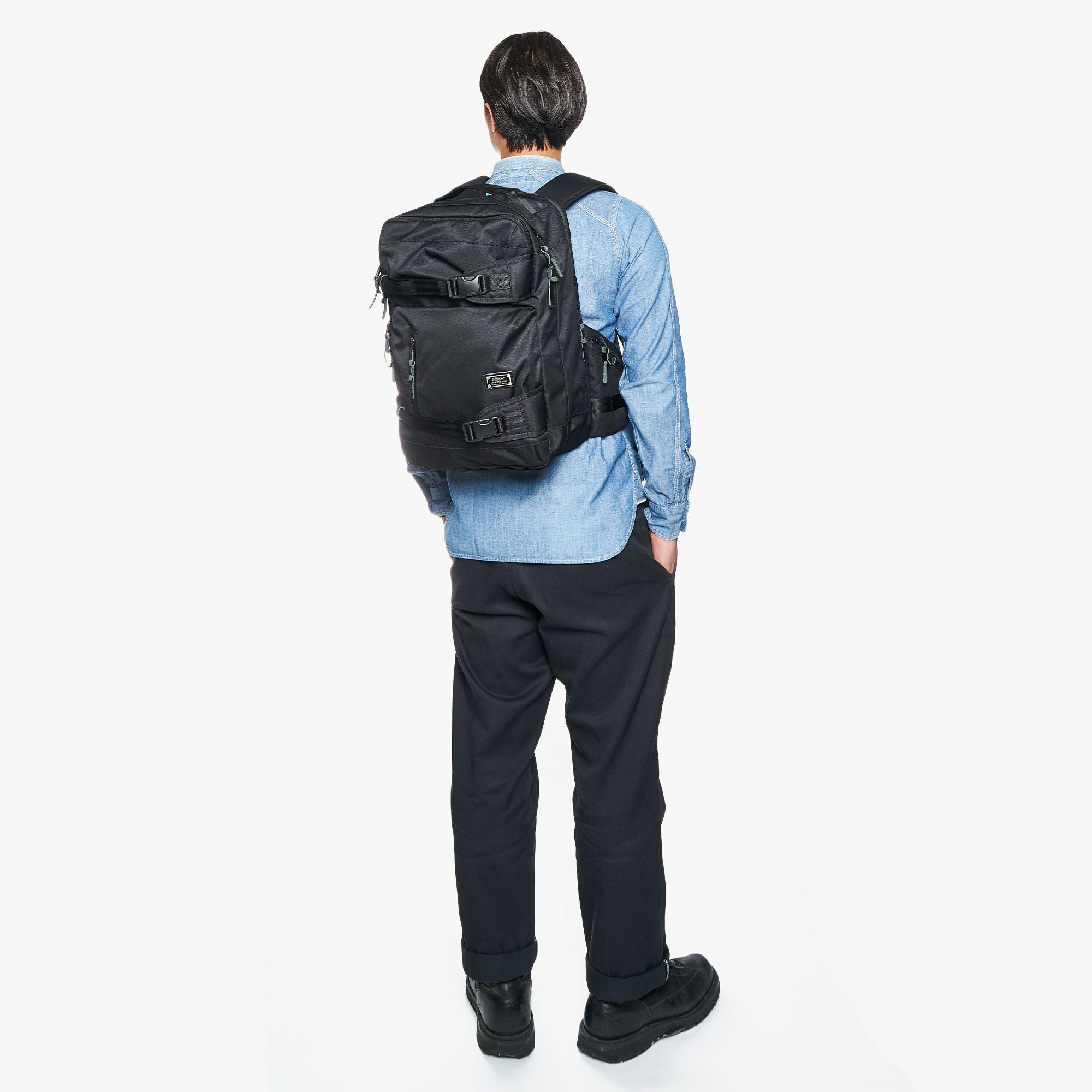 AS2OV (アッソブ) CORDURA DOBBY 305D 3WAY BACK PACK S BLACK