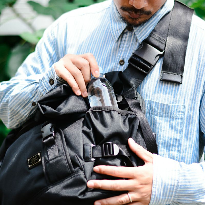 【未使用級】AS2OV アッソブ CORDURA DOBBY 2way 鞄 AS2OV (アッソブ) CORDURA DOBBY 305D 2WAY BAG BLACK / ショルダー