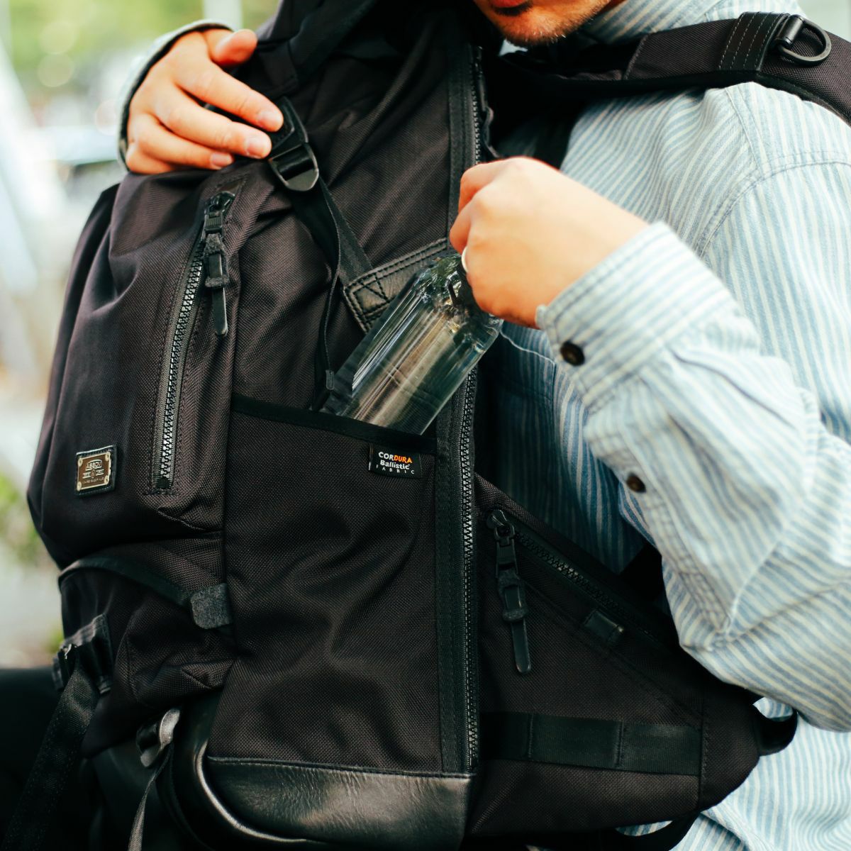 【新品未使用】ASSOV ハンドバック ブラック AS2OV (アッソブ) EXCLUSIVE BALLISTIC NYLON 2POCKET BACK PACK