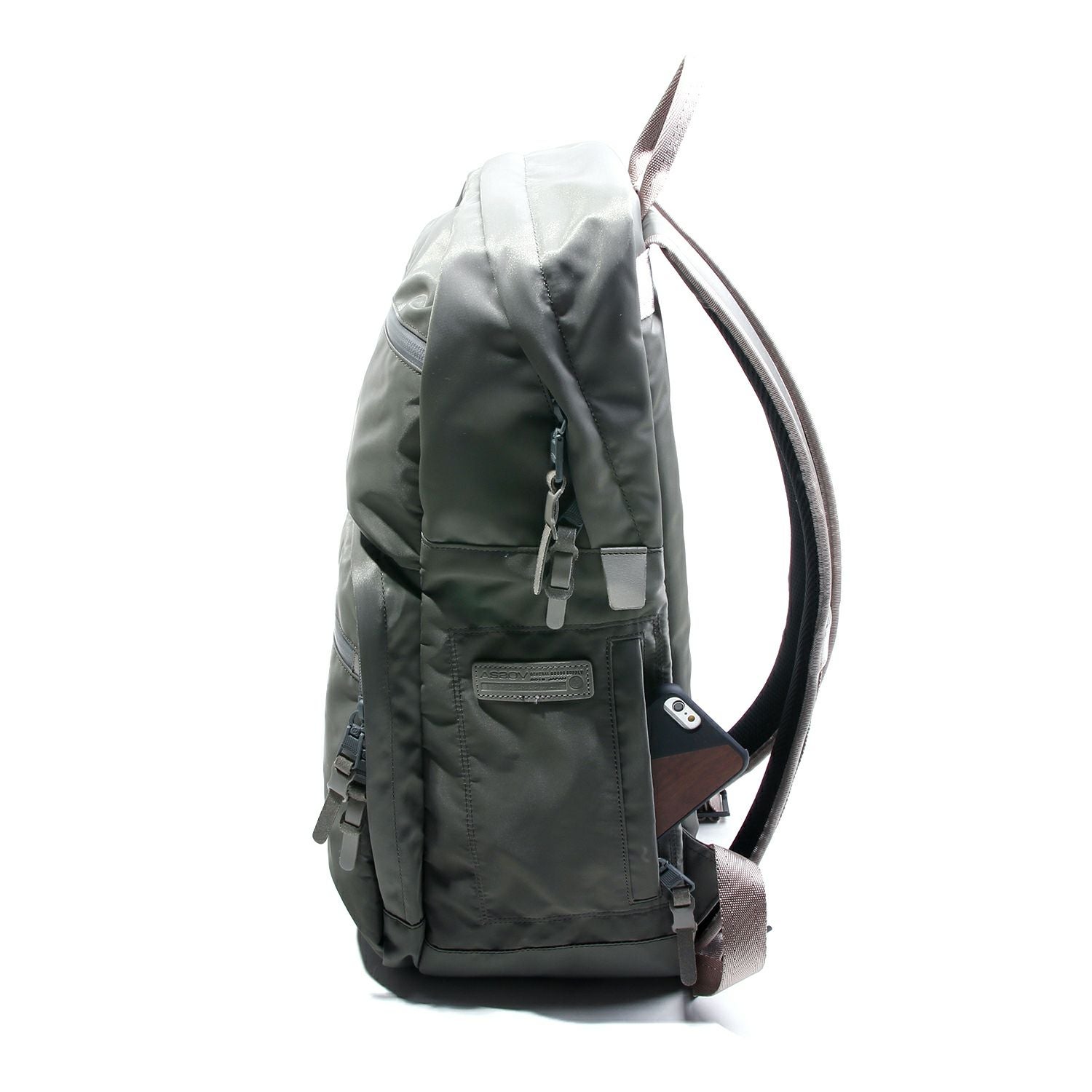 未使用品⭐︎ASSOV アッソブ　バックパック　グレー AS2OV (アッソブ) 210D NYLON TWILL SQUARE BACK PACK / バックパック