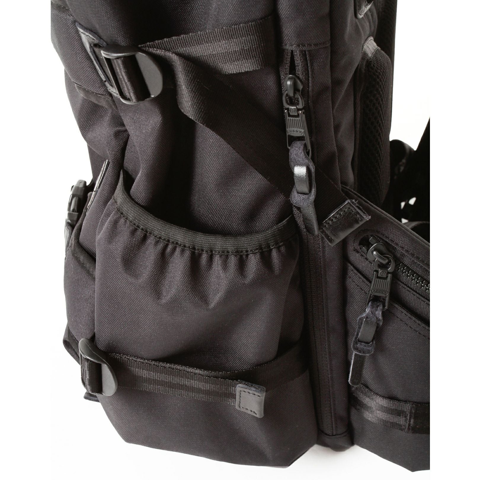 AS2OV (アッソブ) CORDURA DOBBY 305D ROUND ZIP BACK PACK BLACK