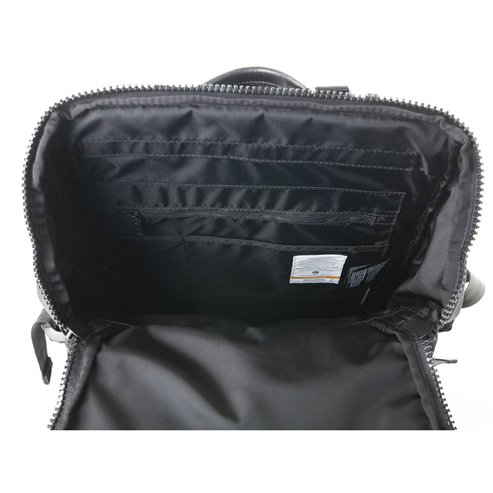AS2OV (アッソブ) CORDURA DOBBY 305D ROUND ZIP BACK PACK BLACK
