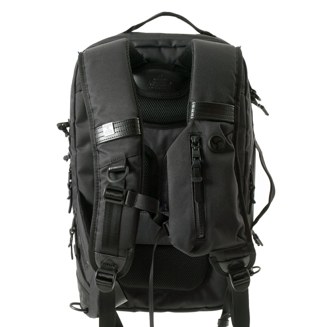 AS2OV (アッソブ) CORDURA DOBBY 305D 3WAY BACK PACK M BLACK