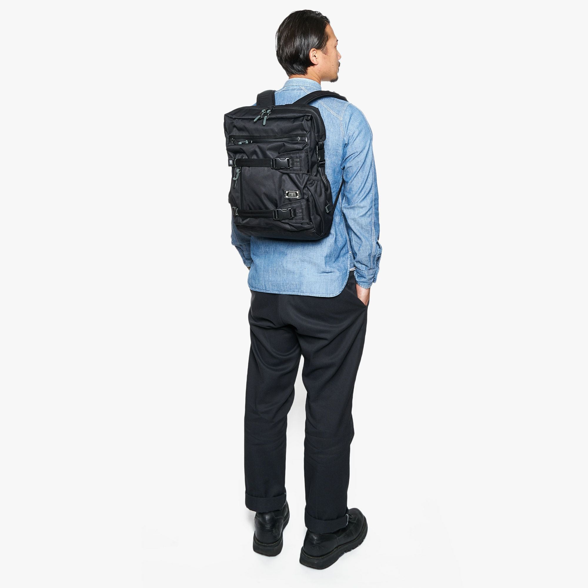 AS2OV (アッソブ) CORDURA DOBBY 305D S/D BACK PACK BLACK / 2WAY