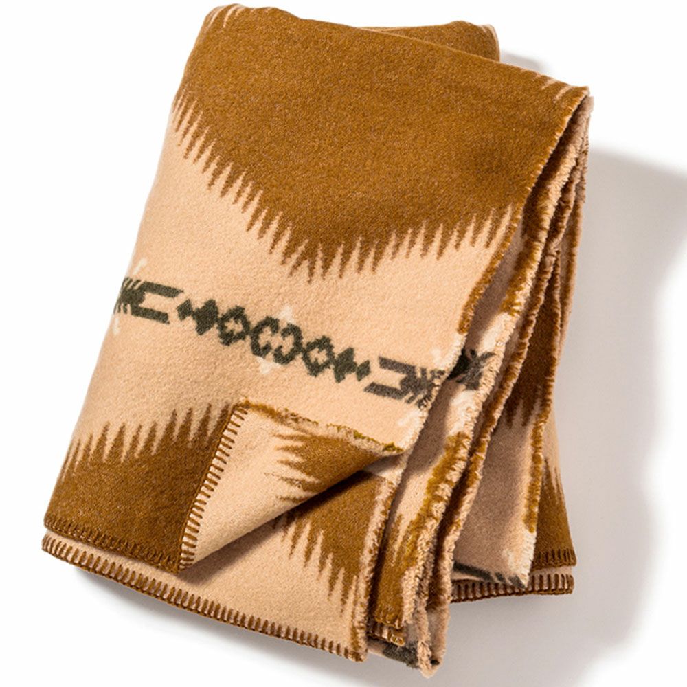 BasShu バッシュ IZM woolen mills Blanket BROWN | アウトドア