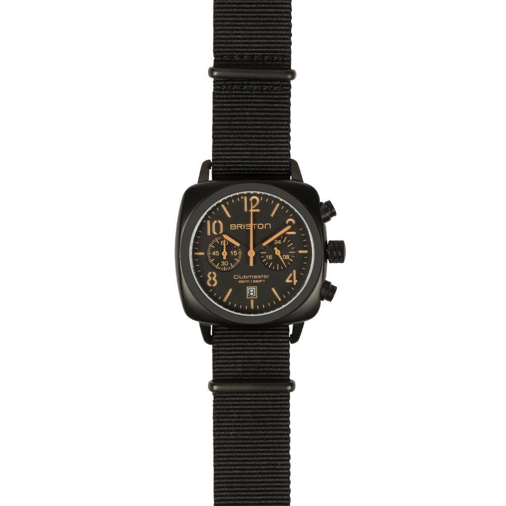 BRISTON ブリストン CLUBMASTER CLASSIC CHRONOGRAPH BLACK MATT WATCH