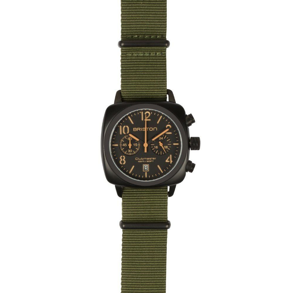 BRISTON ブリストン CLUBMASTER CLASSIC CHRONOGRAPH BLACK MATT WATCH