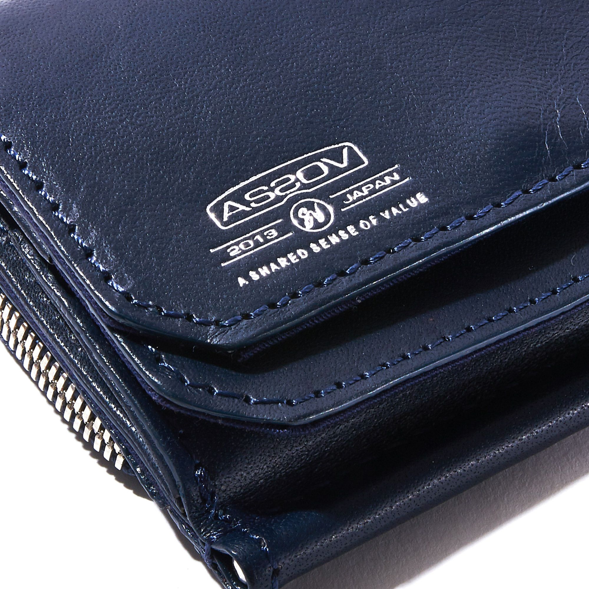 kk。             アッソブ 小銭入付マネークリップ AS2OV（アッソブ） マネークリップ OILED SHRINK LEATHER MONEY CLIP
