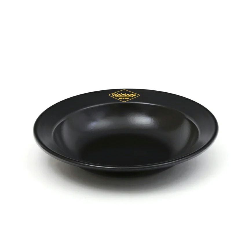 ② ネイタルデザイン プラットチャンプ プレート カトラリー ブラック 皿 platchamp プラットチャンプ DEEP PLATE ホーロー 皿 | 雑貨・日用品