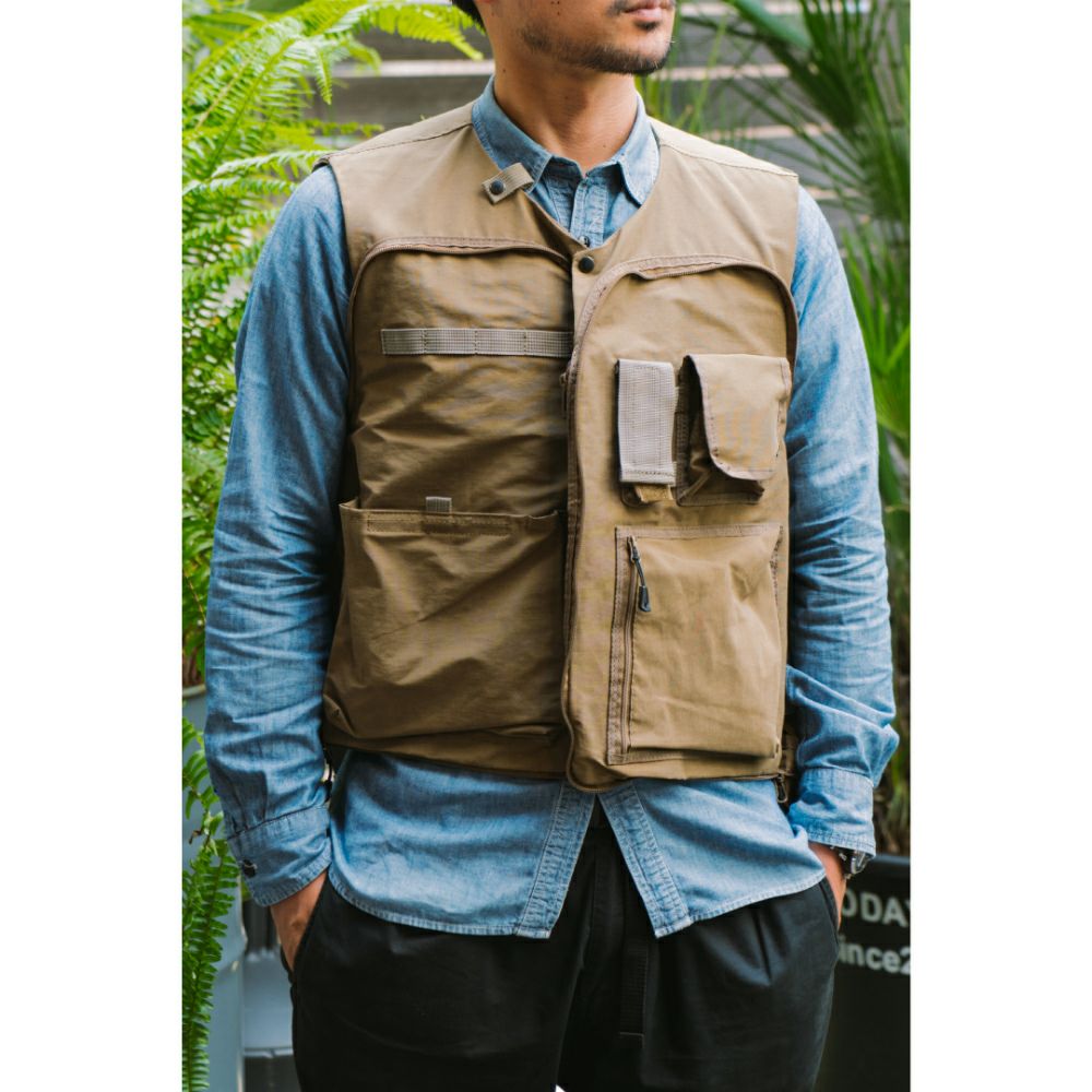 AS2OV (アッソブ) SHRINK NYLON CAMP VEST 2 / キャンプ ベスト