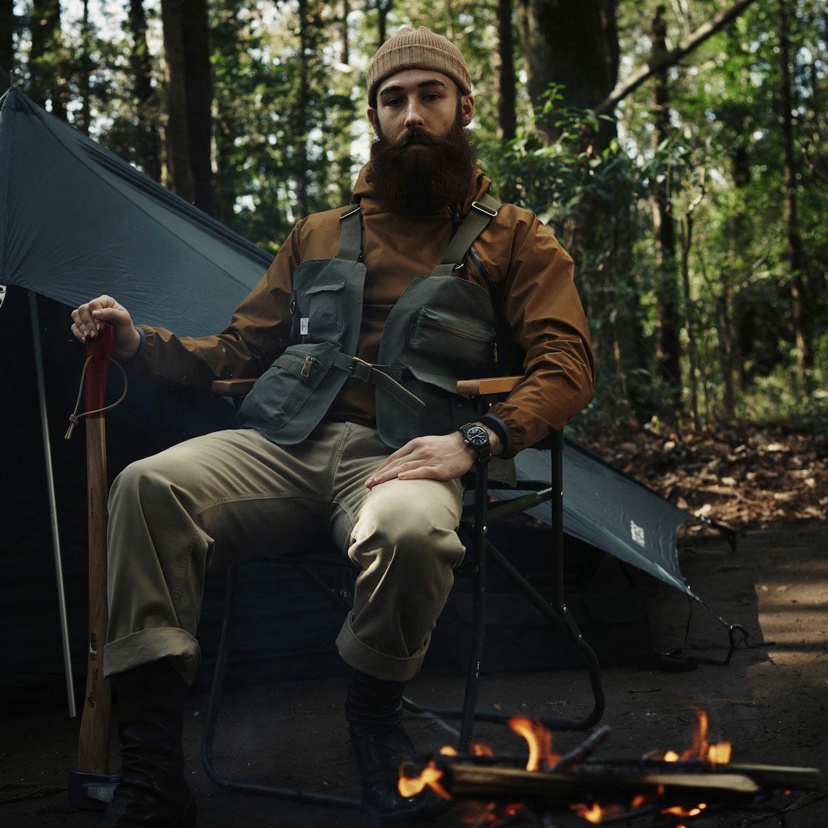 as2ov アッソブ アウトドア ベスト AS2OV (アッソブ) SHRINK NYLON CAMP VEST 2 / キャンプ ベスト