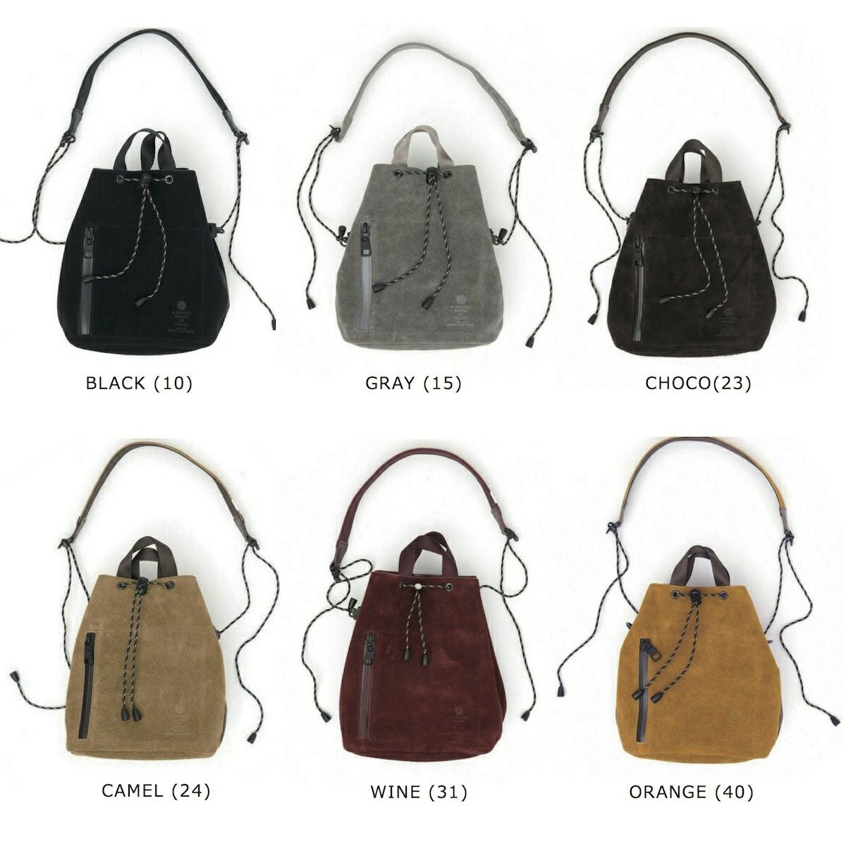 AS2OV (アッソブ) WATER PROOF SUEDE DRAWSTRING BAG / 巾着 バッグ