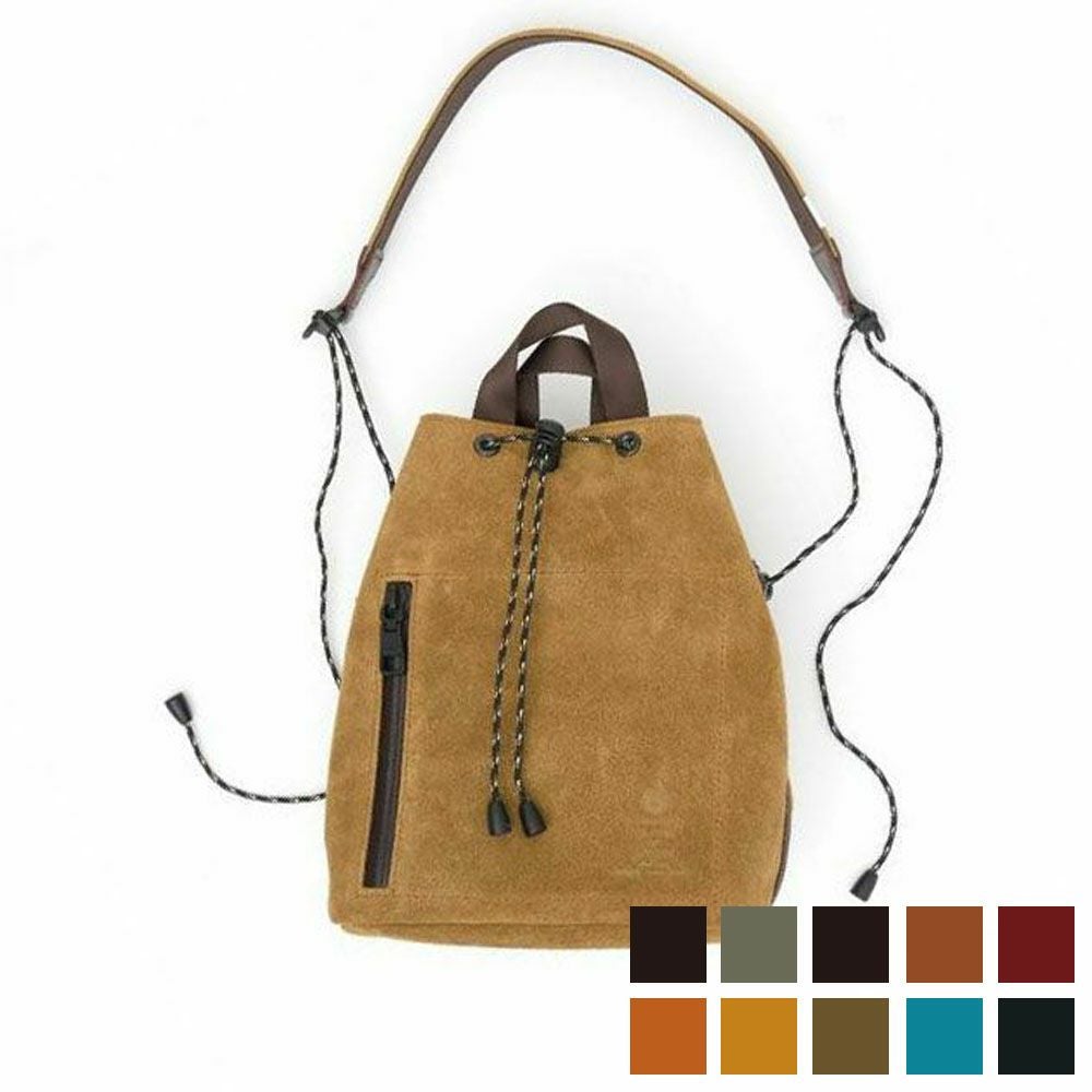 AS2OV (アッソブ) WATER PROOF SUEDE DRAWSTRING BAG / 巾着 バッグ