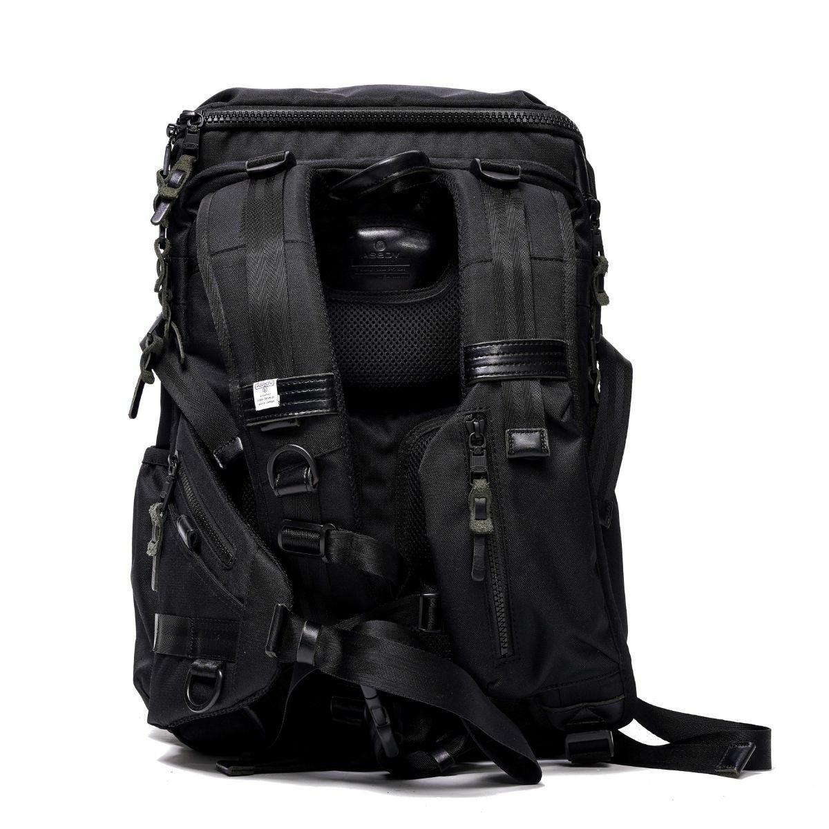 AS2OV (アッソブ) CORDURA DOBBY 305D ROUND ZIP BACK PACK BLACK S