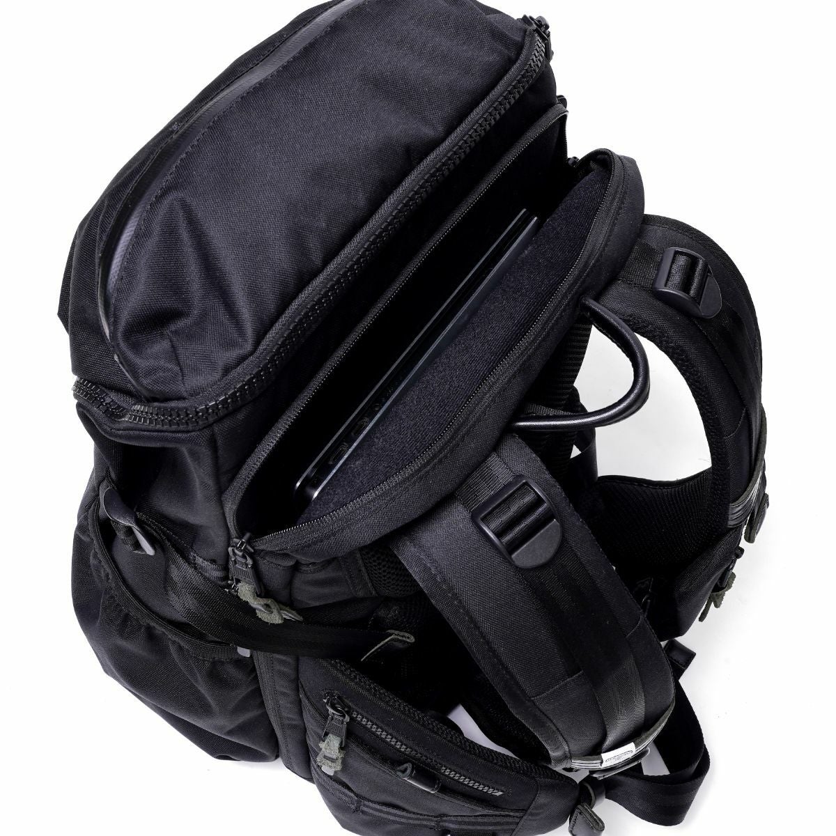 AS2OV (アッソブ) CORDURA DOBBY 305D ROUND ZIP BACK PACK BLACK S