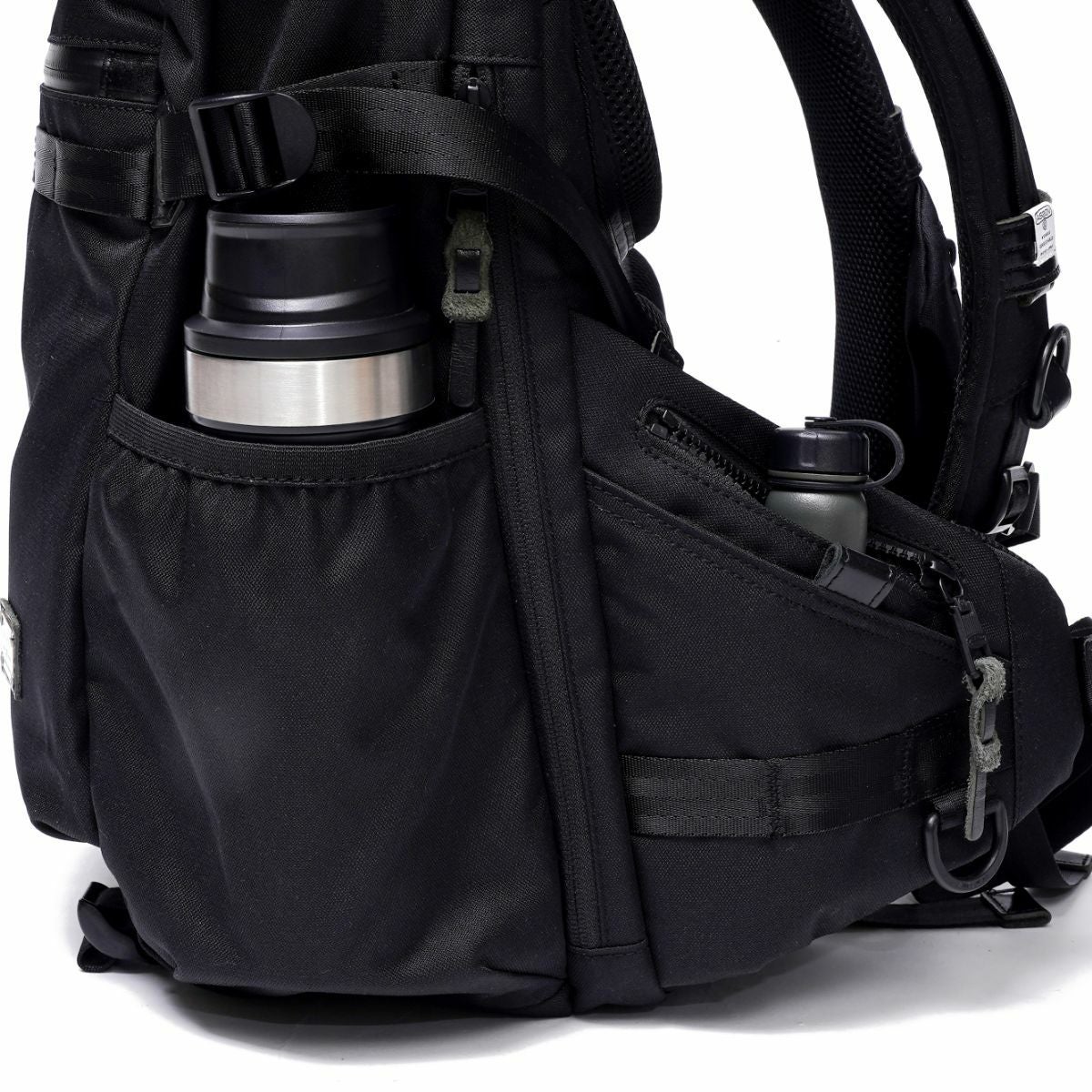 AS2OV (アッソブ) CORDURA DOBBY 305D ROUND ZIP BACK PACK BLACK S