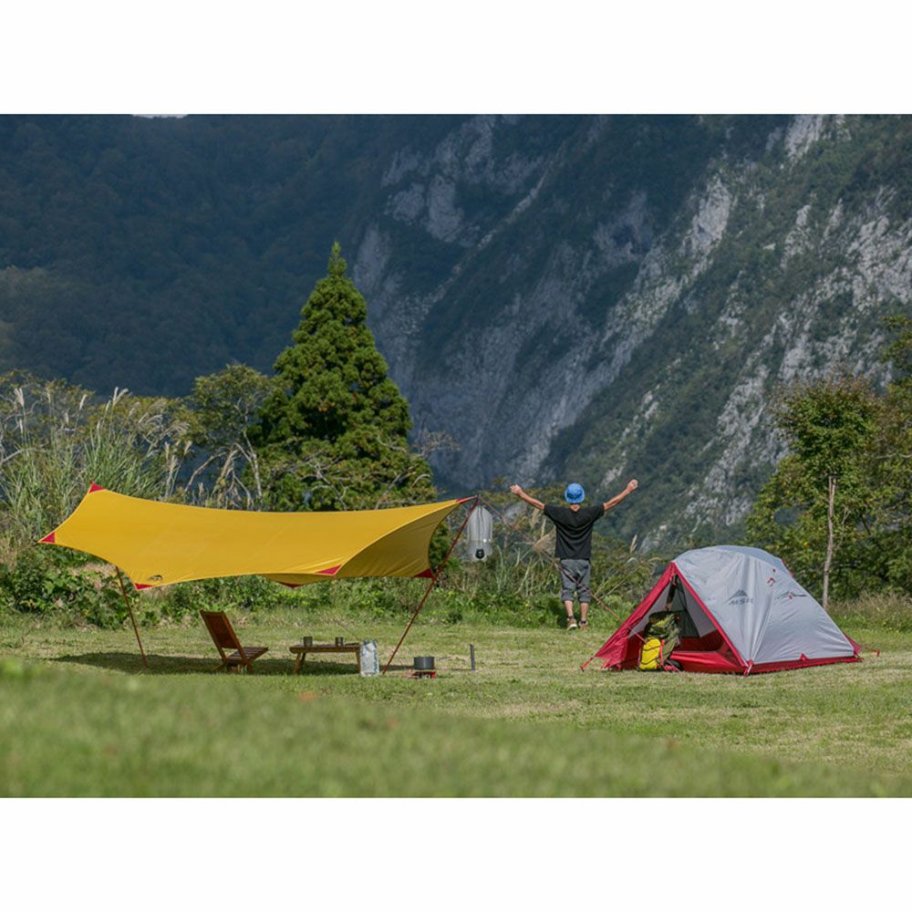 msr ランデブー120 イエロー　1回使用品 MSR エムエスアール ランデブーサンシールド120ウィング イエロー