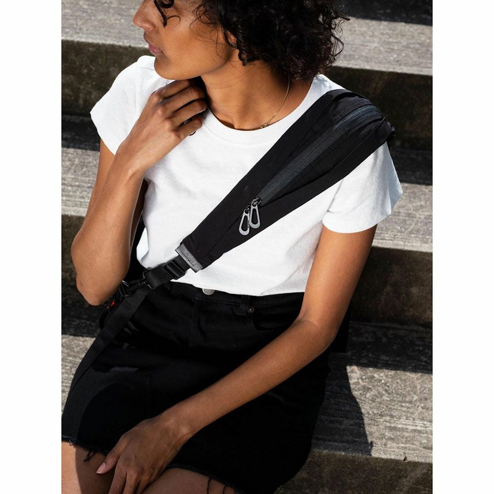 cote&ciel コートエシエル Adda Smooth-Black ショルダー ボディバッグ