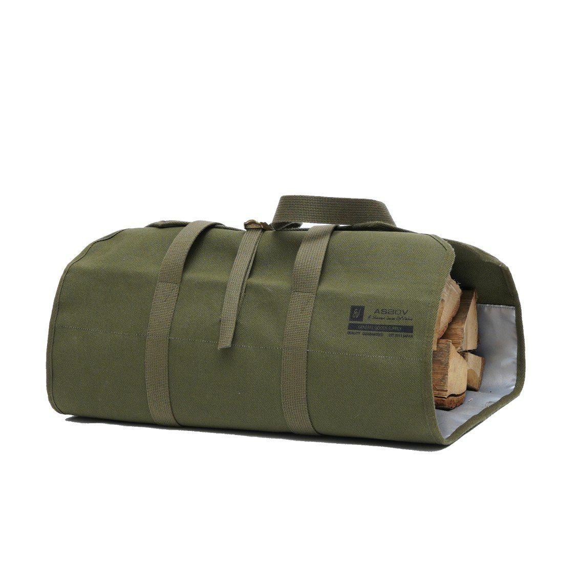 AS2OV (アッソブ) ALBERTON CANVAS FIRE WOOD BAG 薪バッグ ファイヤー