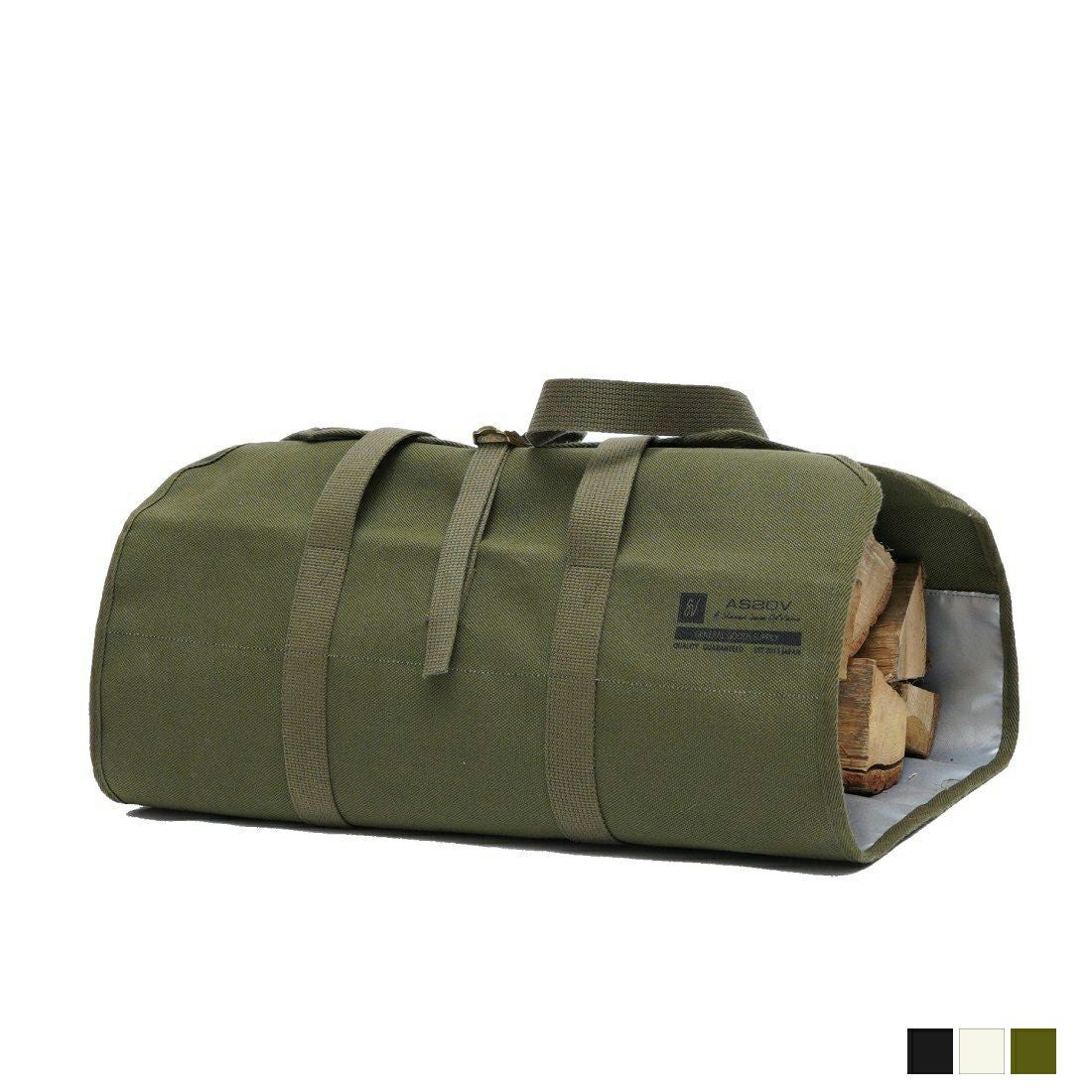 AS2OV (アッソブ) ALBERTON CANVAS FIRE WOOD BAG 薪バッグ ファイヤー