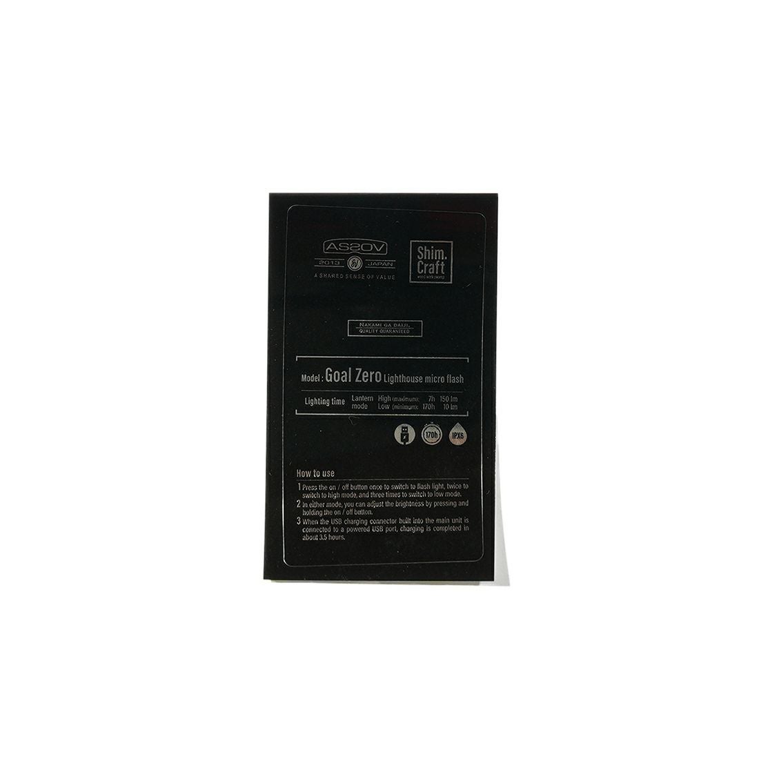Shim.craft (シムクラフト) × AS2OV 別注 Zero Sticker ゼロステッカー