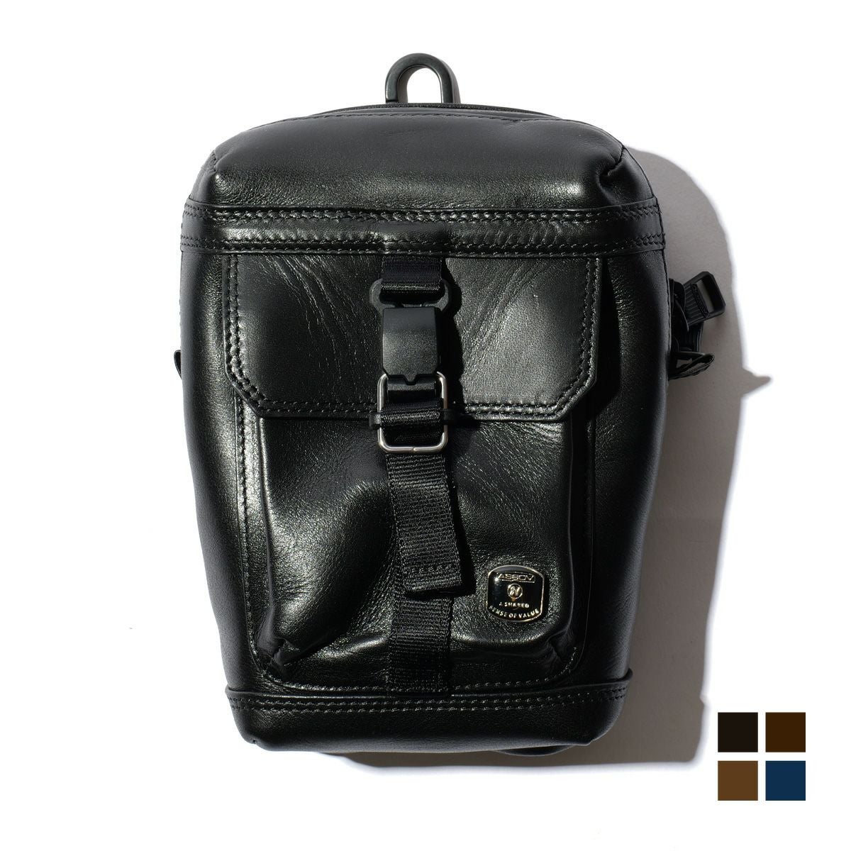 14th Addiction カウレザーポーチ AS2OV アッソブHABIT SHOULDER SERIES WATER PROOF JES LEATHER