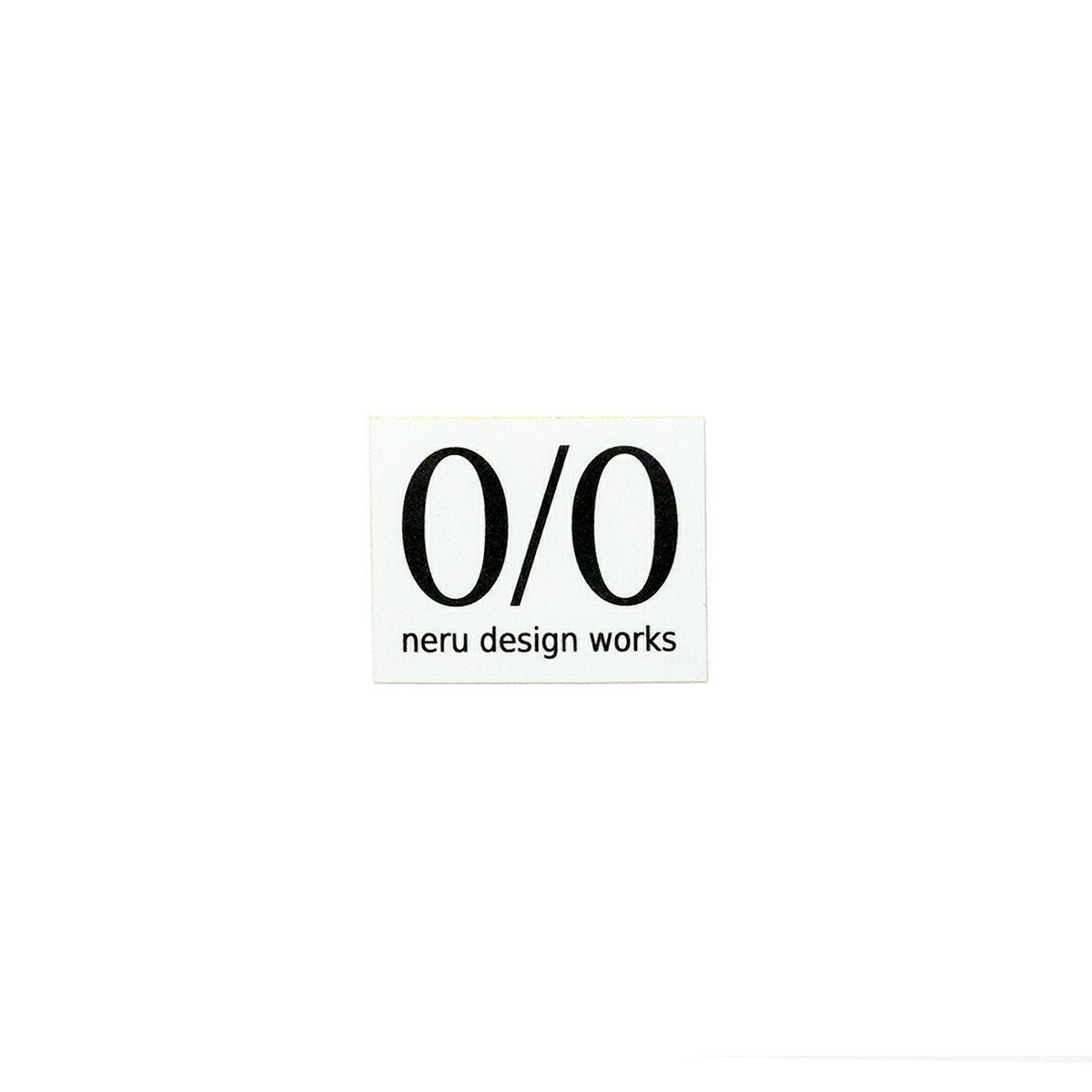 neru design works ネルデザインワークス 0/0 ステッカー | アウトドア