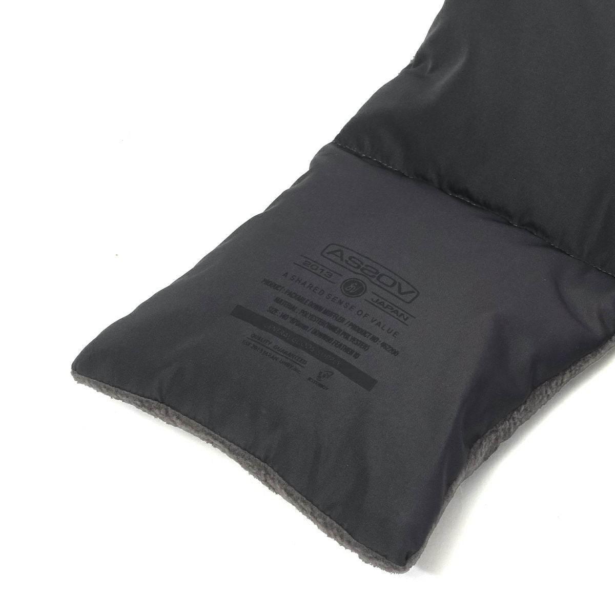 AS2OV アッソブ FLC DOWN MUFFLER フリース ダウン マフラー | バッグ