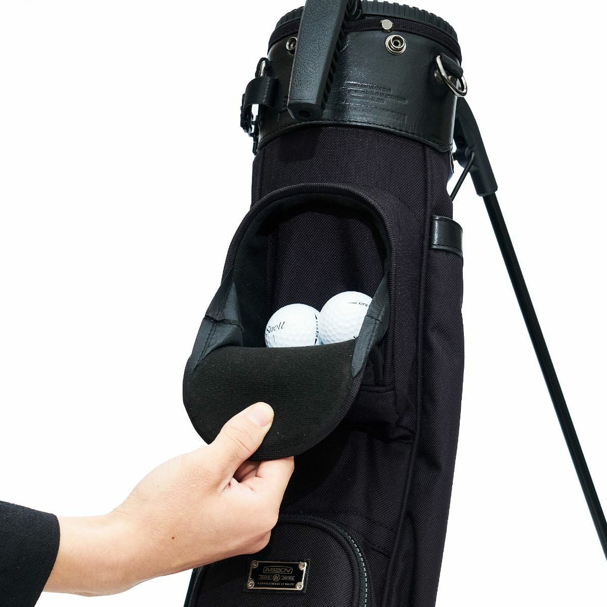 AS2OV アッソブ EXCLUSIVE BALLISTIC NYLON - SELF STAND BAG GOLF